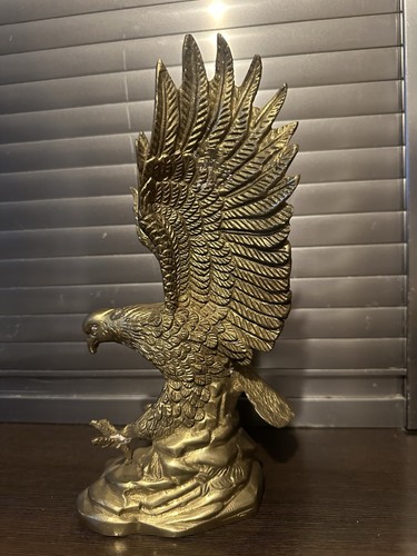 Adler skulptur aus messing - adler,