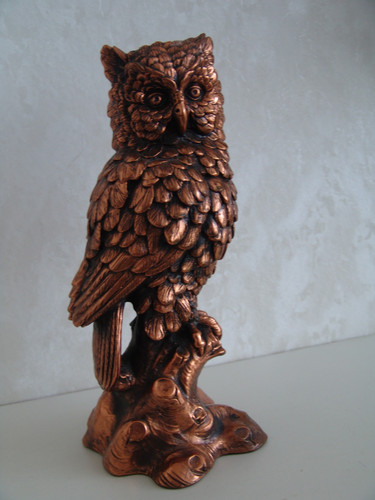 Messing figur eule cm - ,