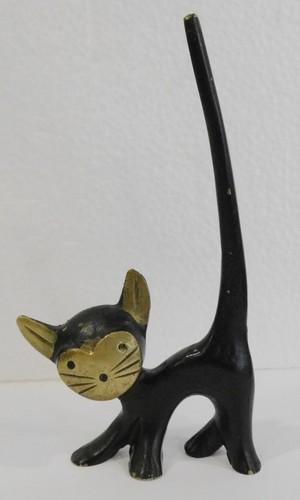 Messing figur katze - figur,