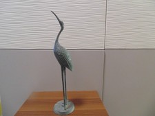 Dekofigur Kranich Bronze H- 41