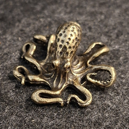Messing oktopus skulptur - messing,