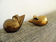 Vintage Messing 2 Mäuse