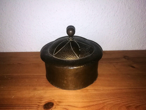 Messing dose schatulle rund - ,,