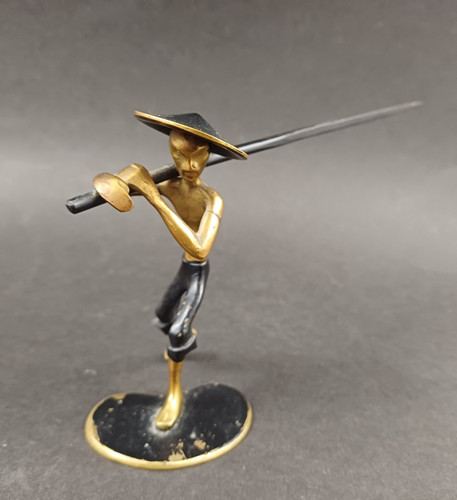 Asiate messing figur - messing,