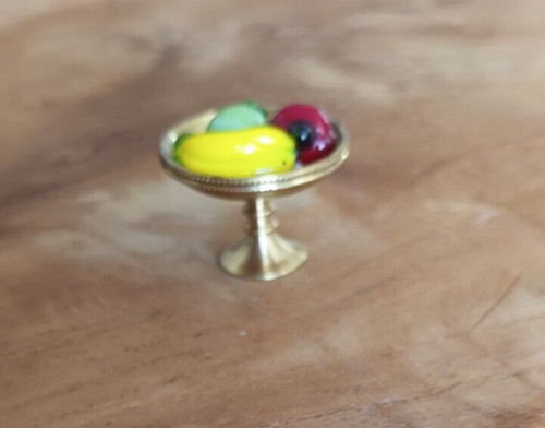 Messing obstschale mit 3 - 14/18-messing-obstschale,