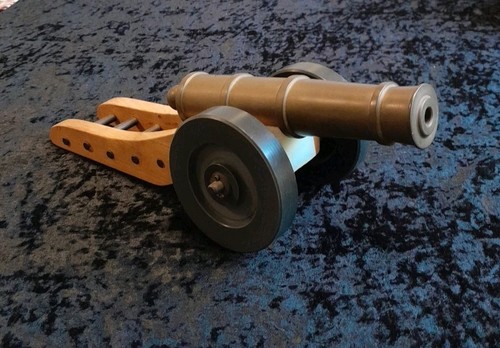 Vintage modellkanone messing - vintage,
