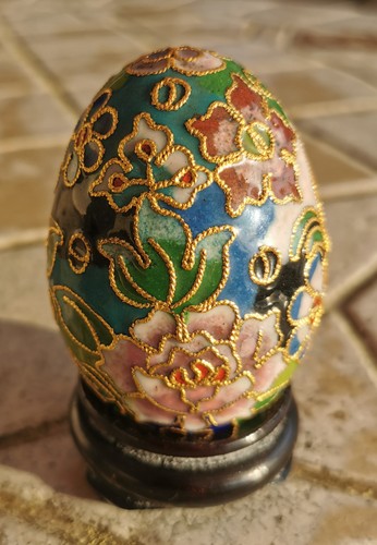 Chinesisches cloisonné - chinesisches, cloisonné-ei